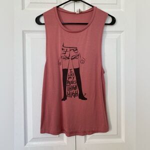 I Like My Politics Thigh High Tank Top